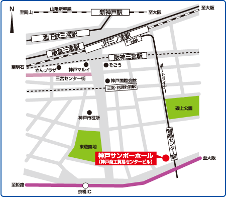 サンボーホール地図